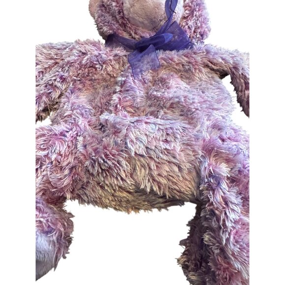 Build-A-Bear Workshop Teddy Bear Skin 16" Purple Purple Bow Unstuffed Plush - Picture 4 of 6